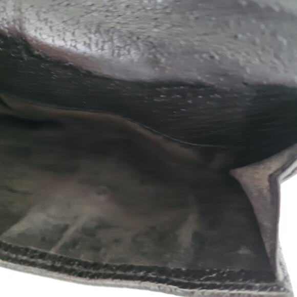 GUCCI GG Logo Plate Canvas Leather Card Bil Wallet Medium Monogram Bifold Black - Picture 9 of 14